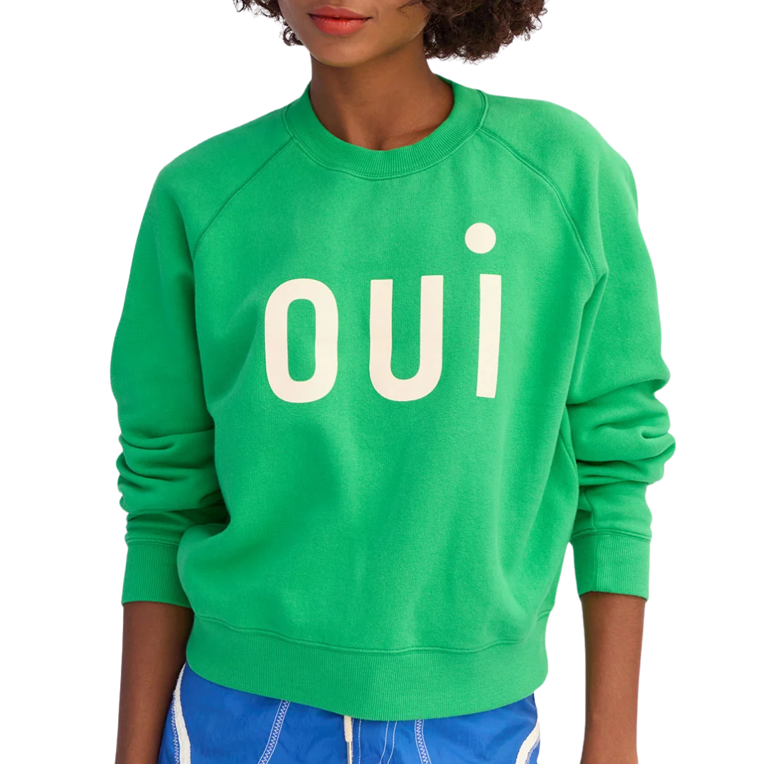 Le Court Sweatshirt in Green Oui