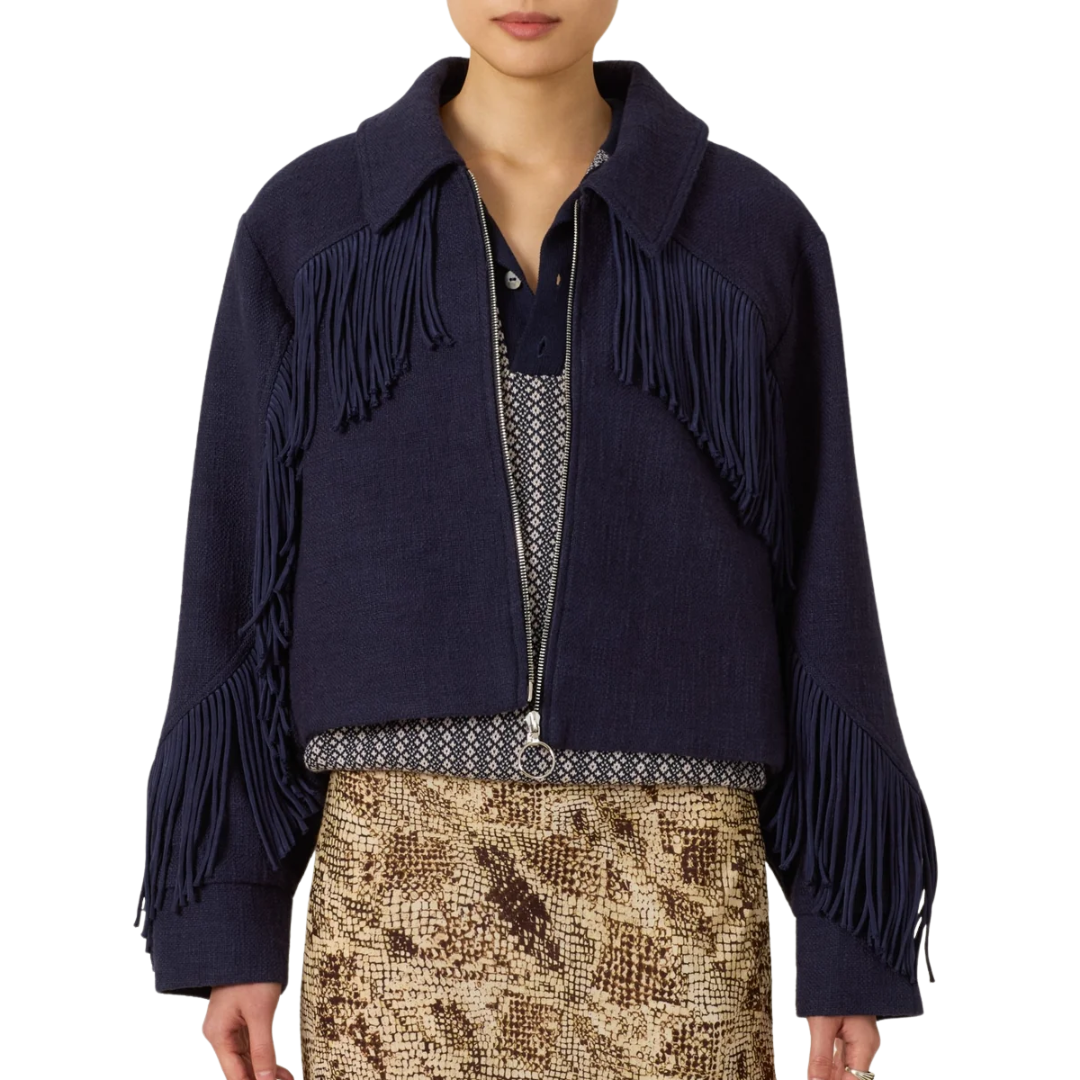 Court Indigo Night Jacket in Dark Blue