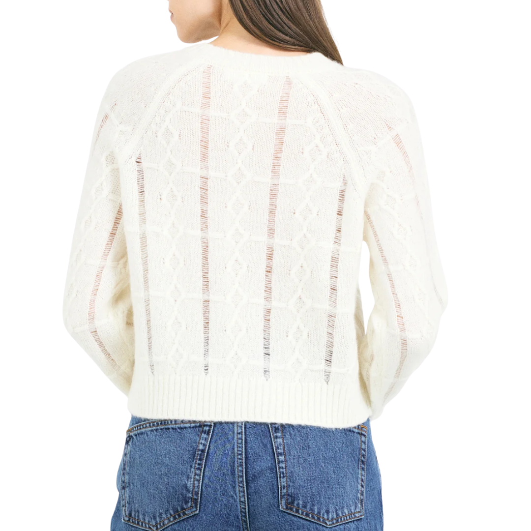 Charlotte Crewneck in Ivory