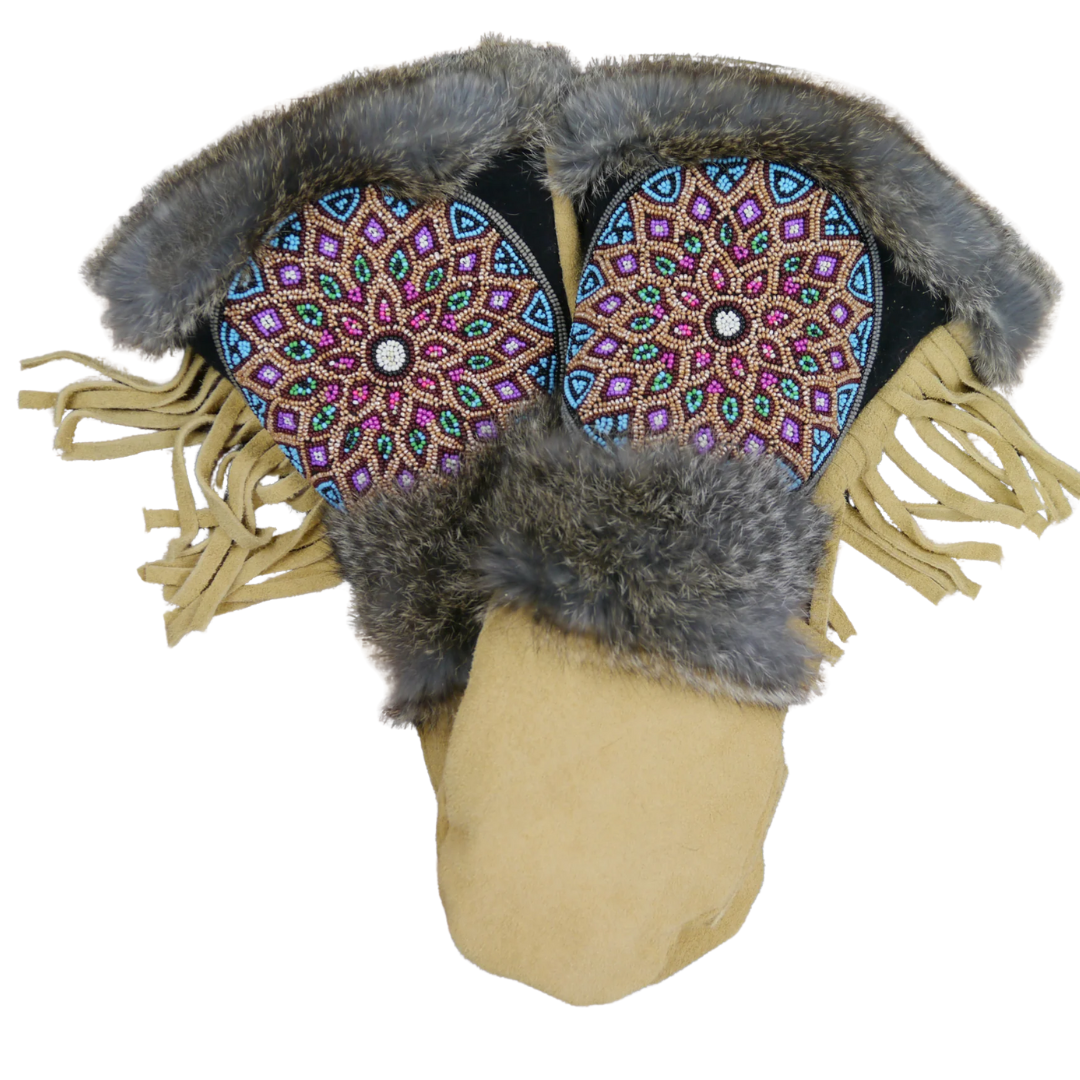 Hanno Mittens in Tan