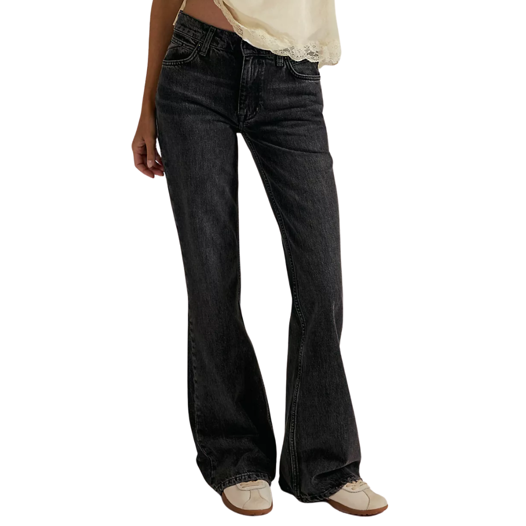 We The Free West Coast Flare Jeans in Berry