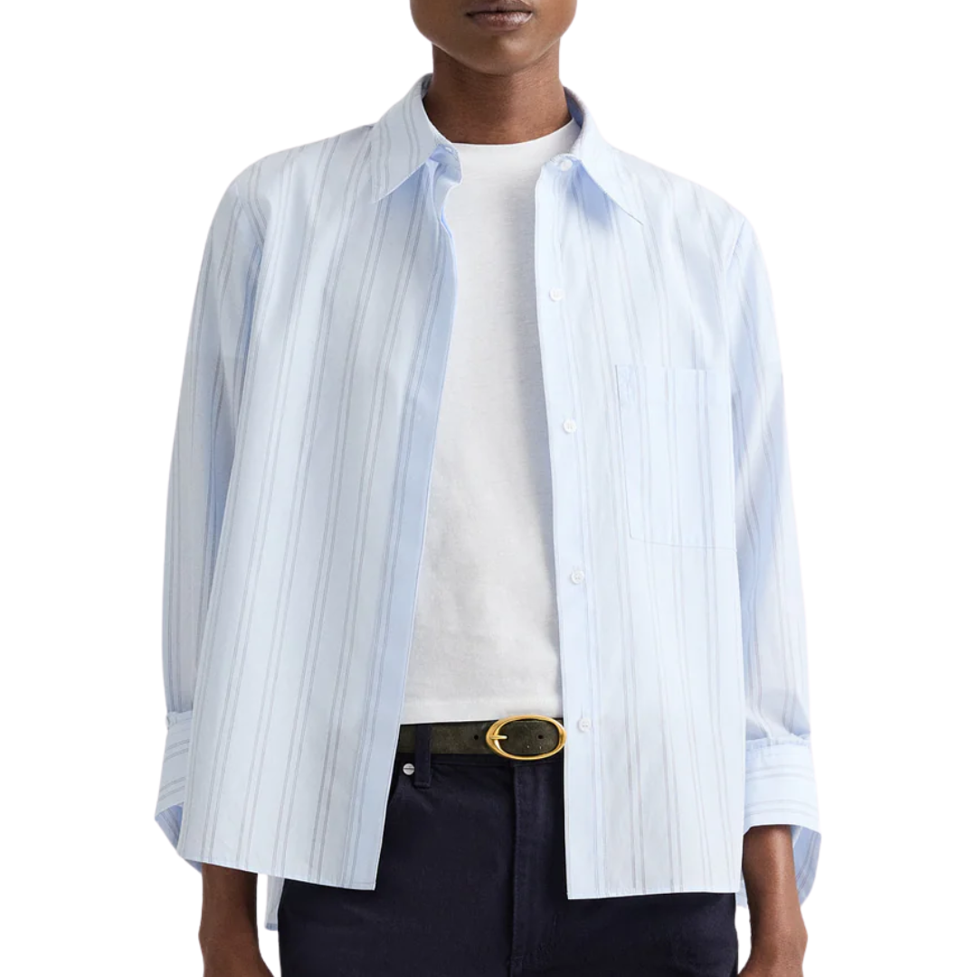 Boyfriend Shirt in Blue/Midnight