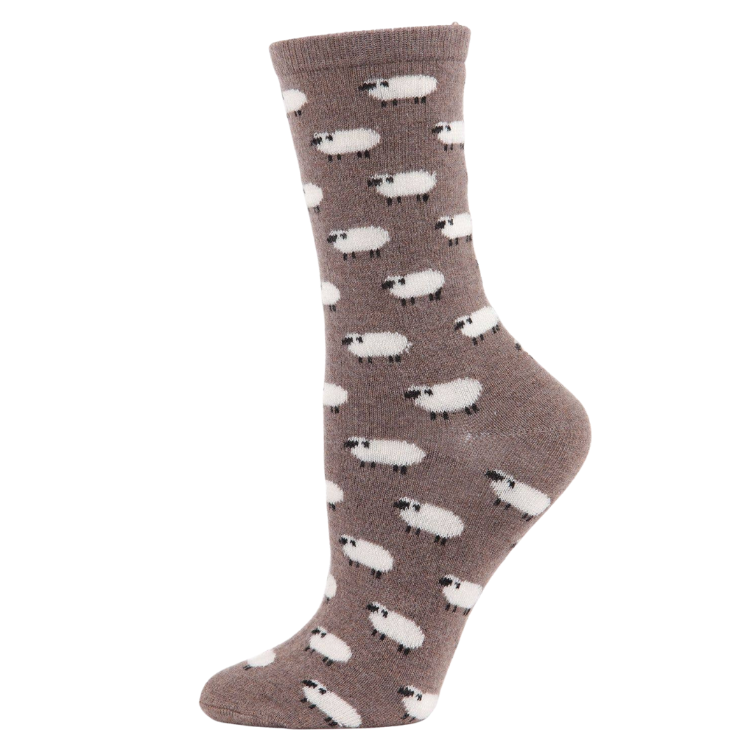 Sheep Cashmere Blend Socks in Hemp Heather