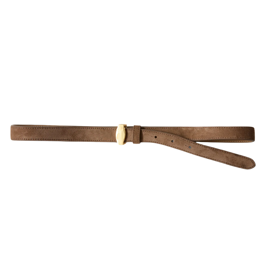 Dash Suede Belt in Bark