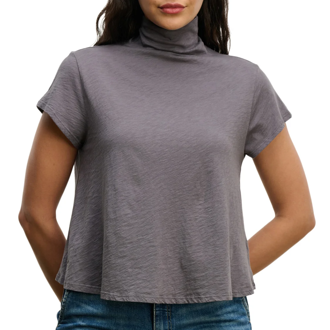 Savi Mockneck Top in Malachite
