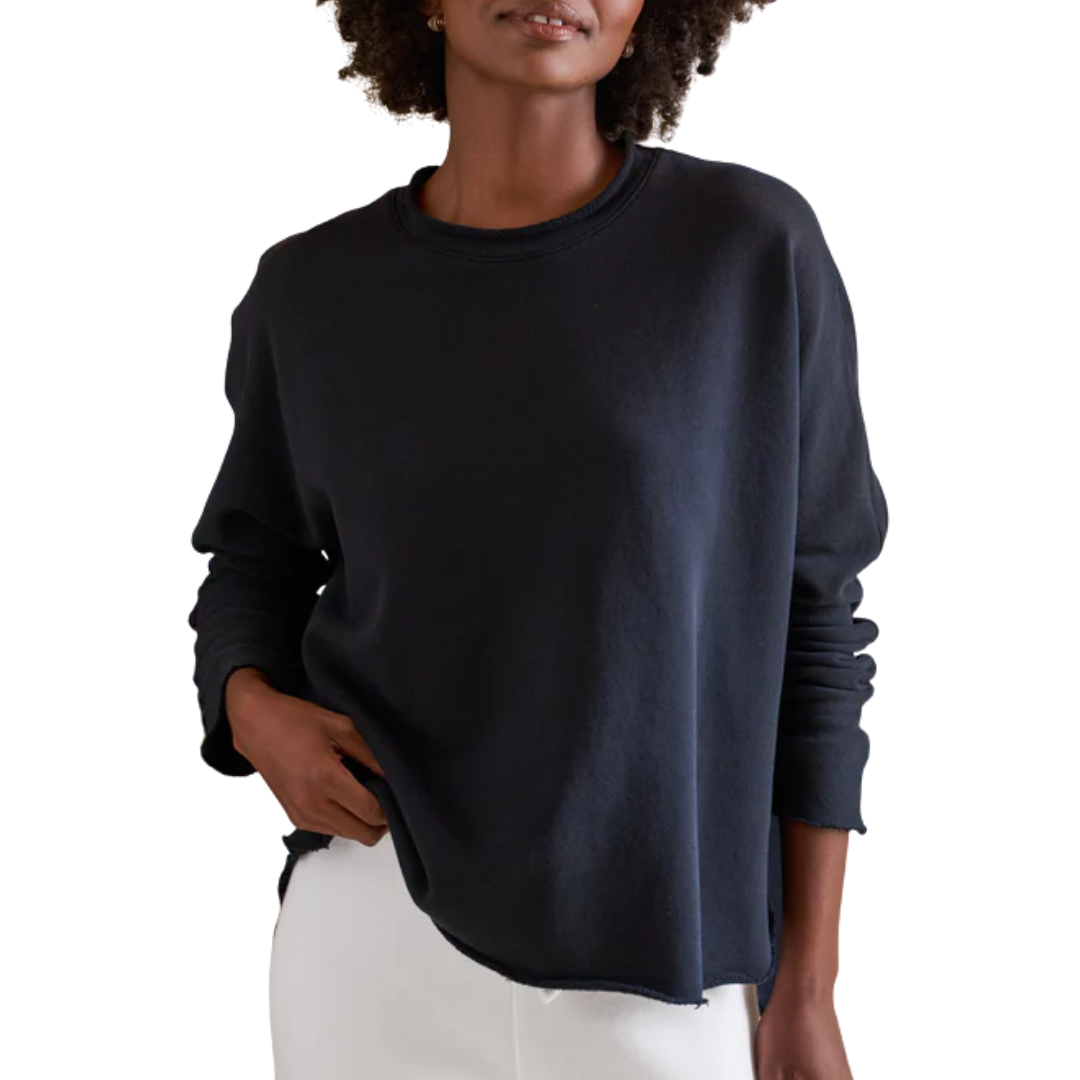 Anna Long-Sleeve Capelet in British Royal Navy