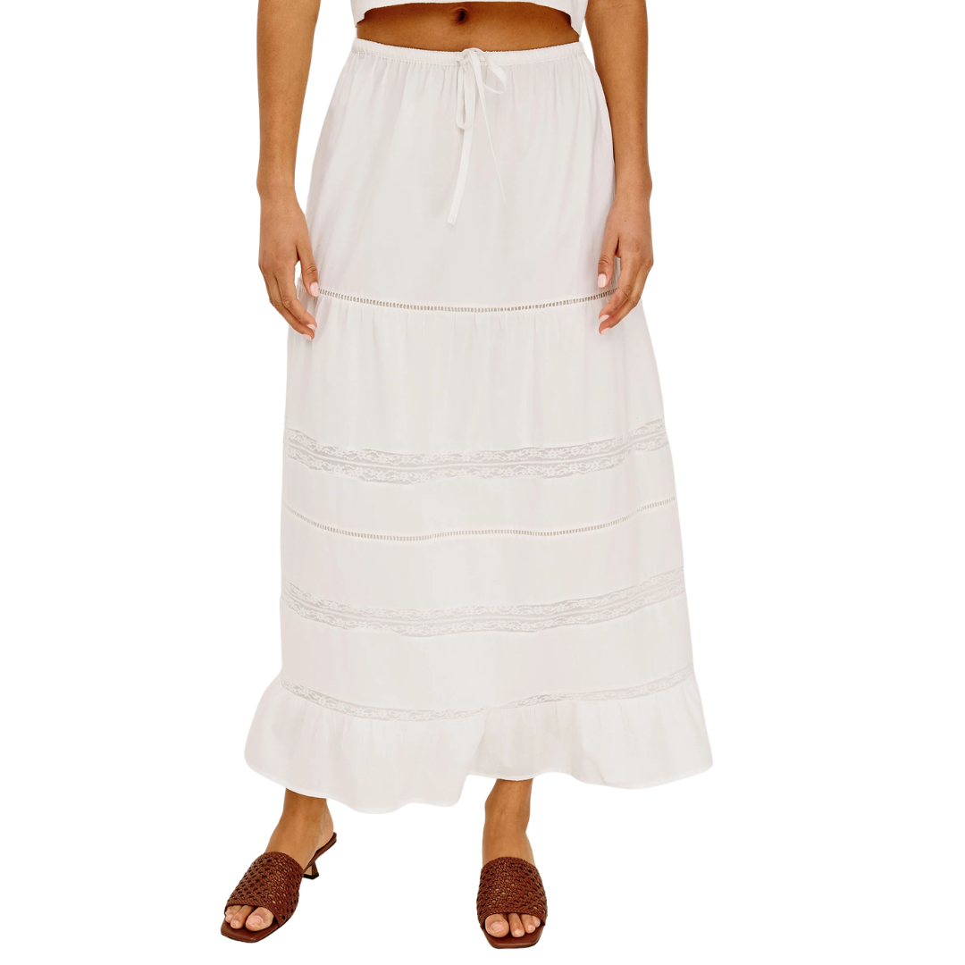 Hettie Skirt in White