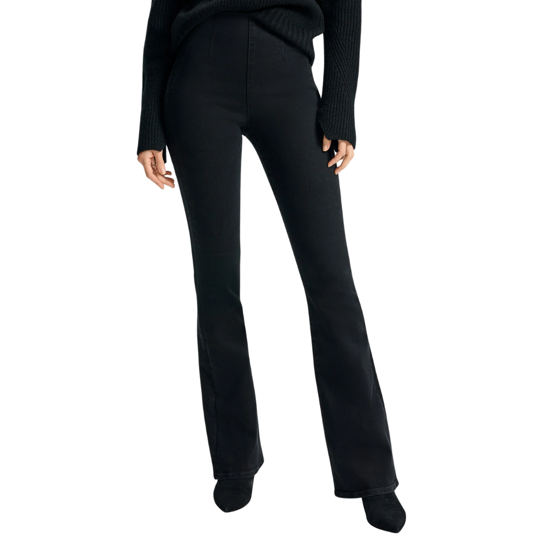 Beverly Off-Duty Skinny-Flare Jean in Onyx