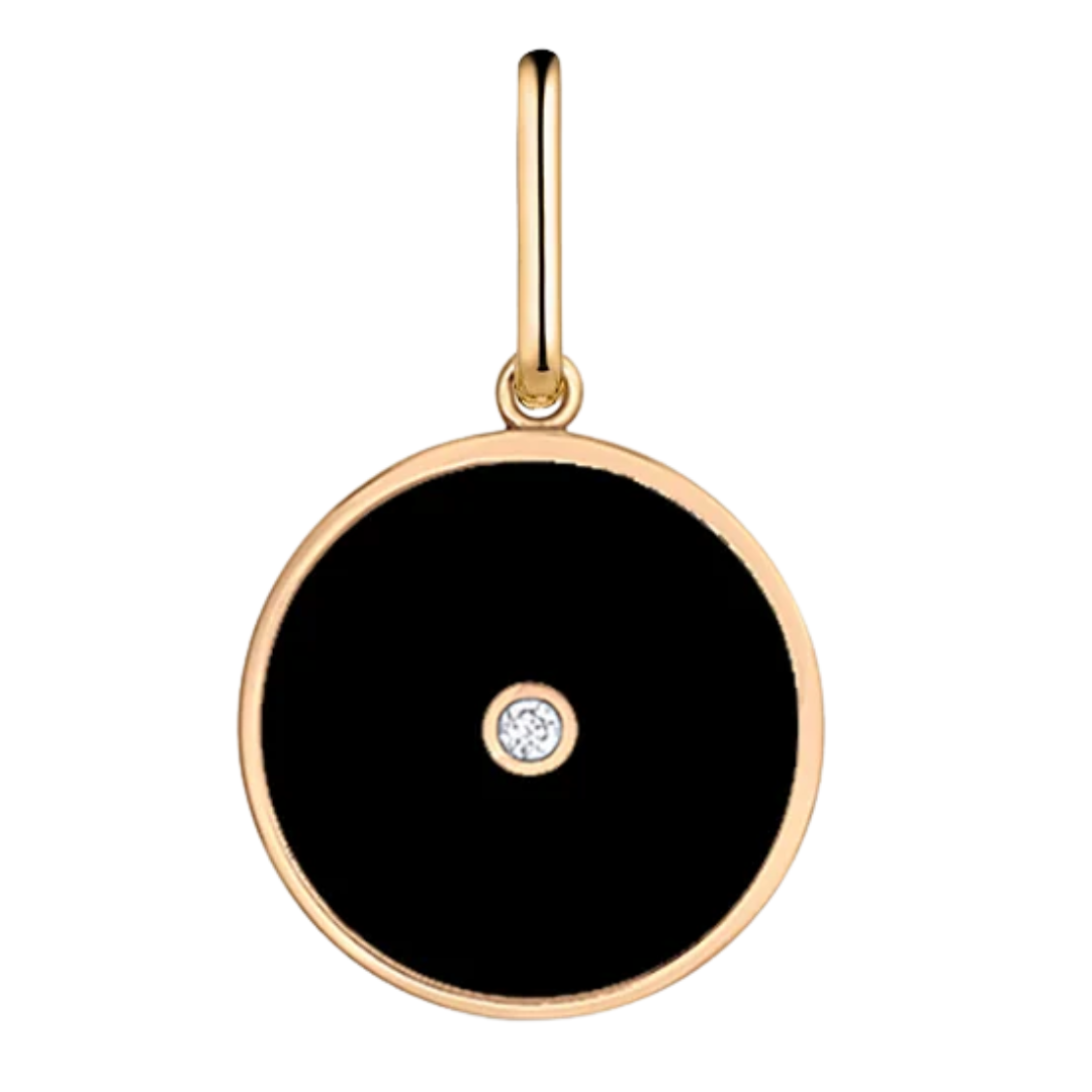 Balia Enamel Coin in Black
