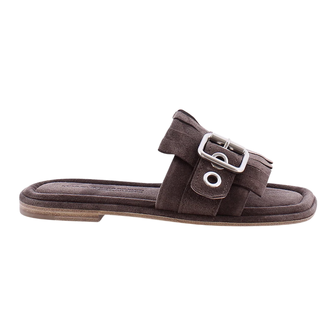 Lya Mule in Coco/Silver