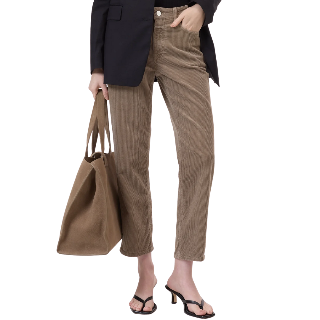 Milo Straight Corduroy in Clay Beige