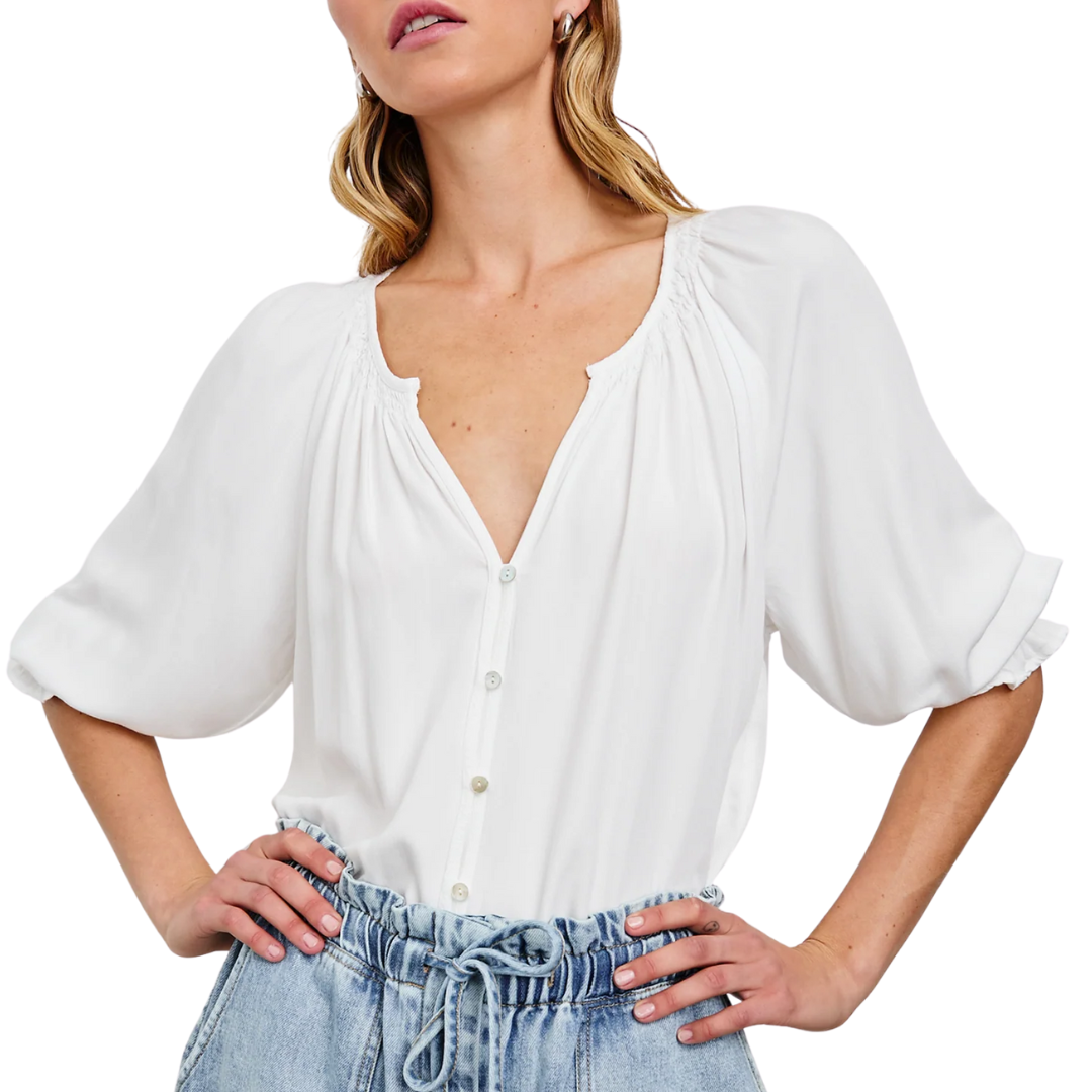 Mariah Top in Pearl