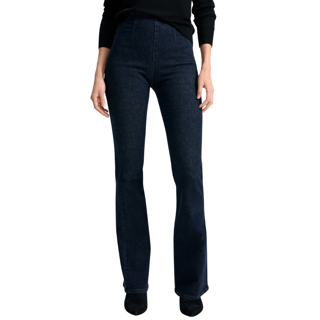 Beverly Off-Duty Skinny-Flare Jean in Oxford