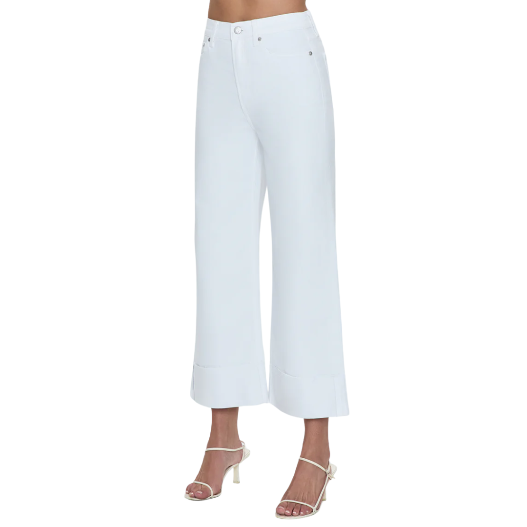 Lana Crop Cuff High Rise Ultra Wide Leg