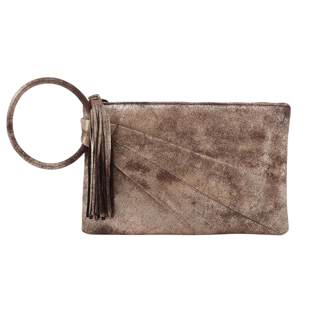 Sheila Soft Ring Clutch in Cocoa Platinum