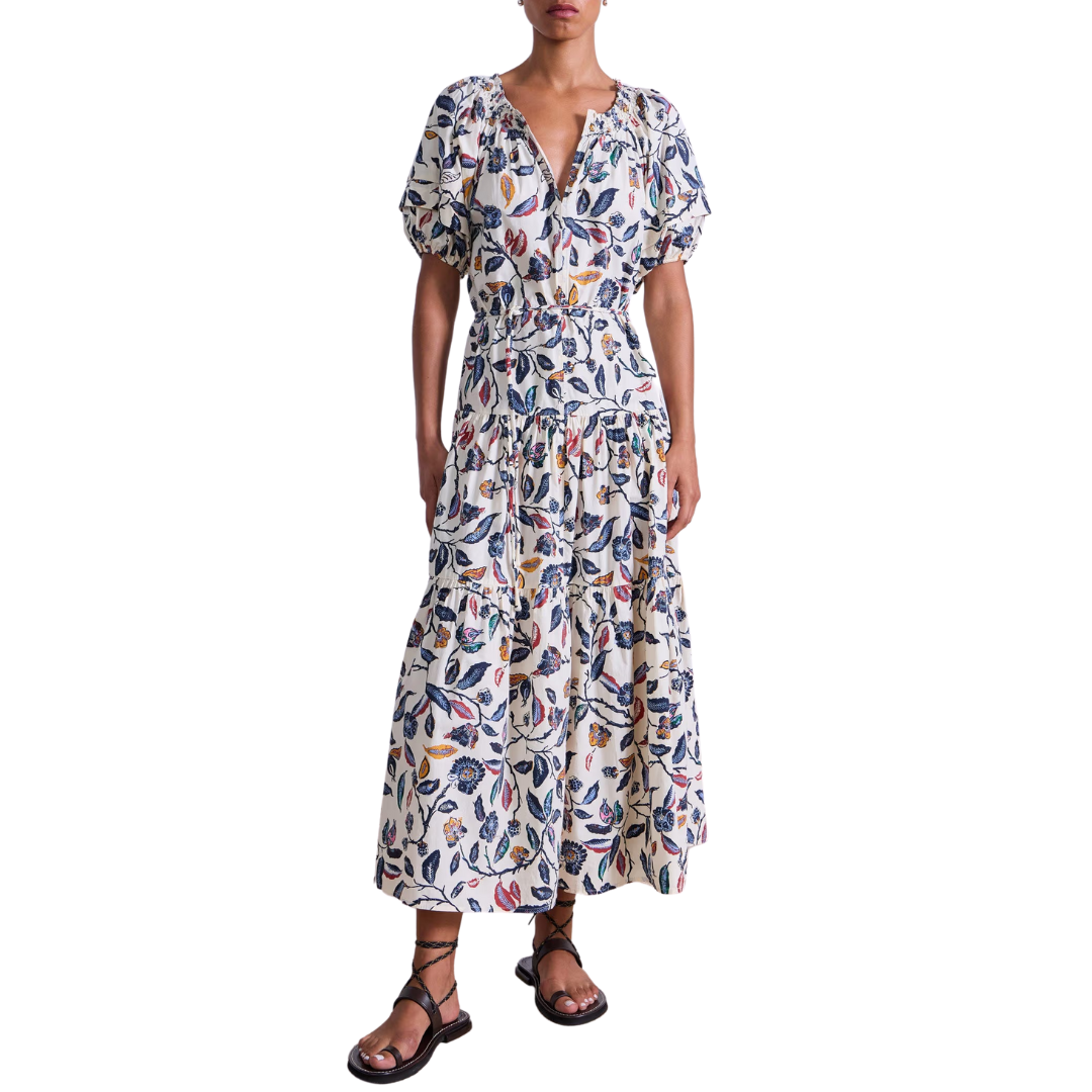 Uva Romantic Maxi in Garden Floral Cream