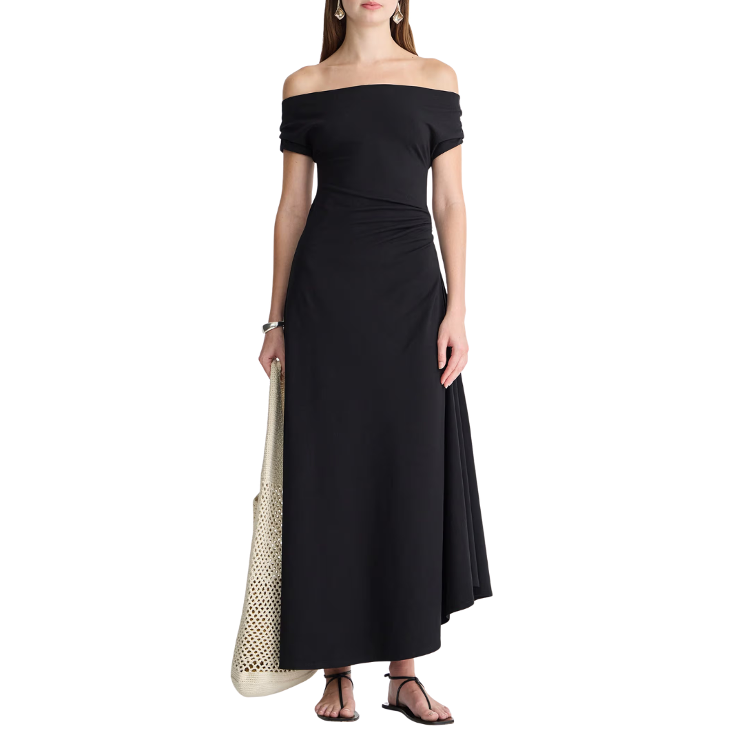 Marles Off The Shoulder Dress in Black