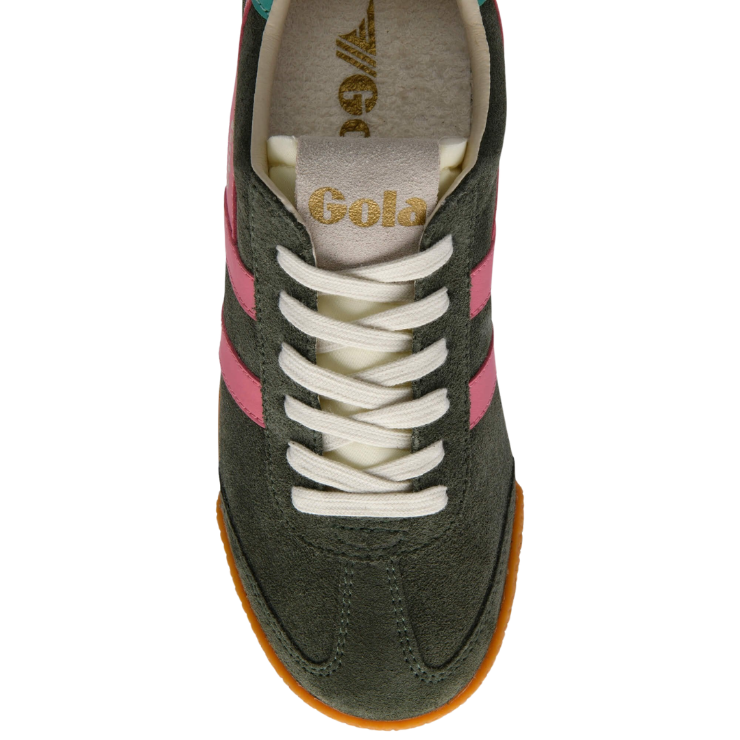 Elan Sneaker in Dark Khaki/Bubblegum/Sea Mist