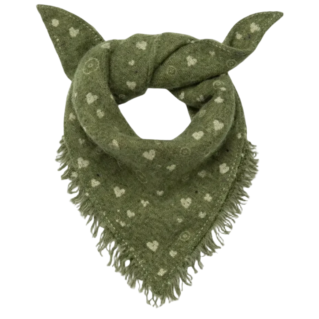 KR Cashmere Bandana in Dark Sage