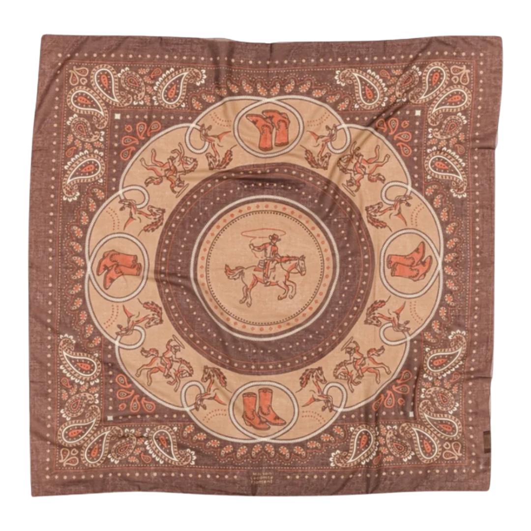 Rodeo Cotton Scarf in Cappuccino