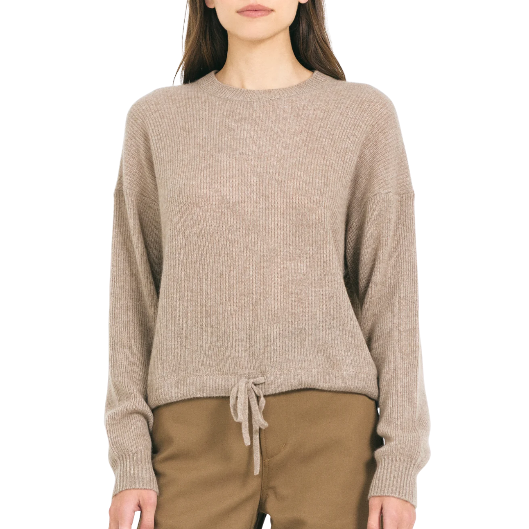 Kitt Cashmere Pullover in Stone