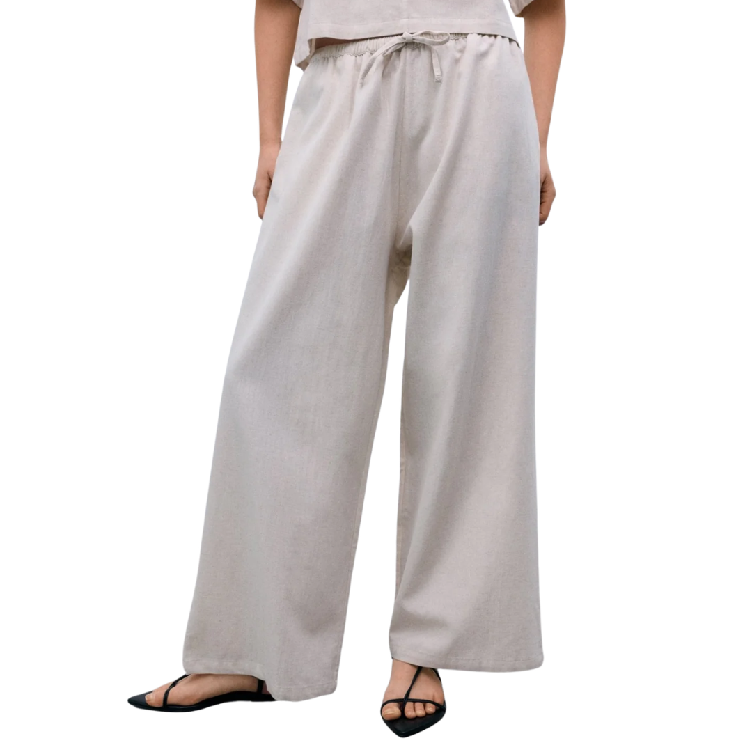 Melissa Palazzo Pant in Sand Vigore