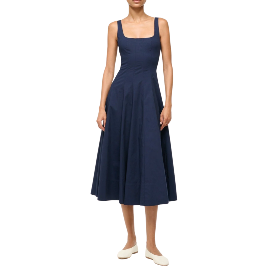 Wells Dress in Navy