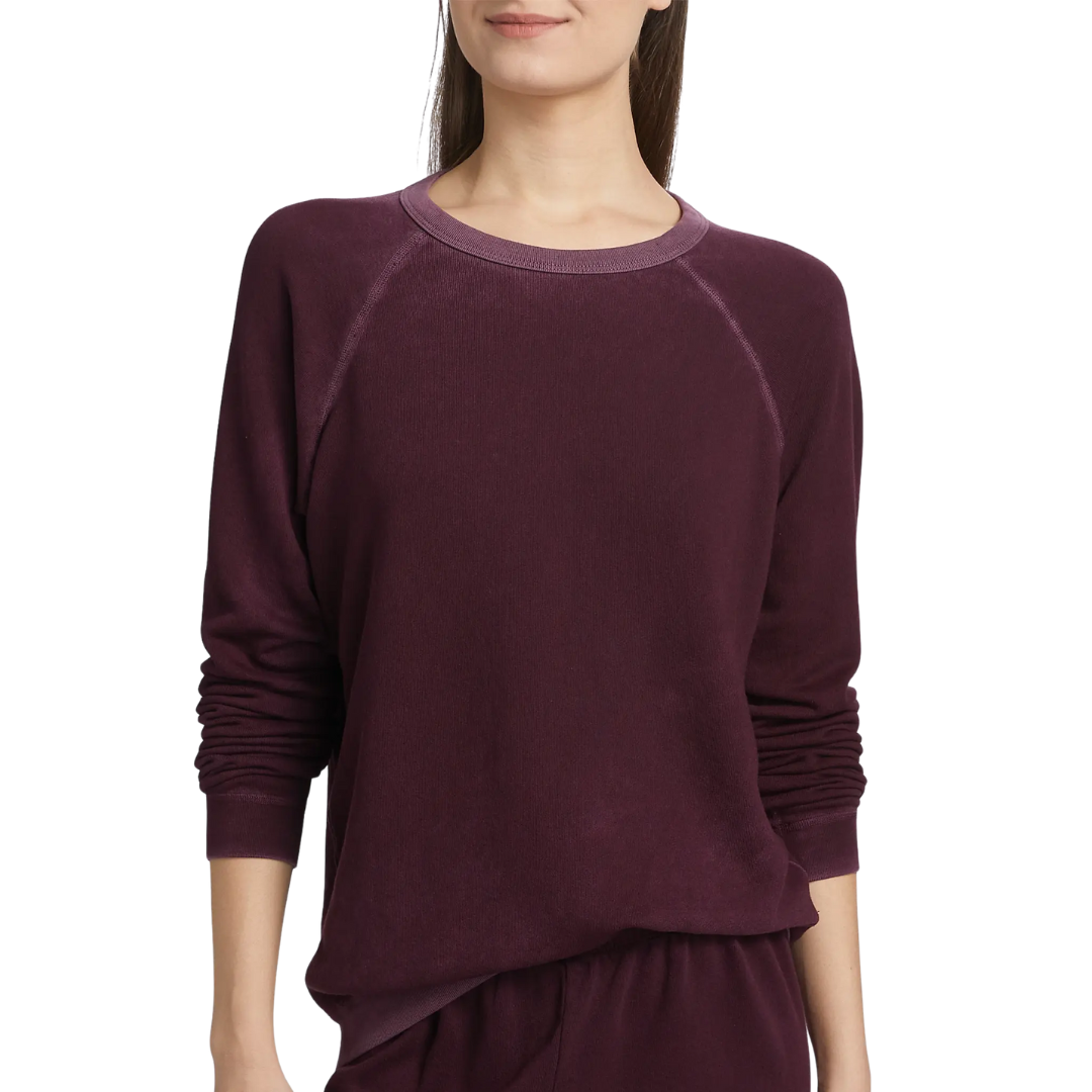 Lucky Rabbit Sweatshirt in Eggplant