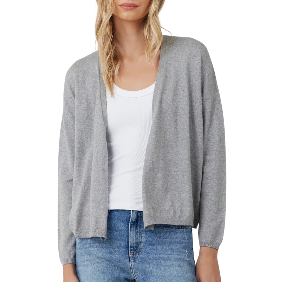 Palmer Cardigan in Heather Grey