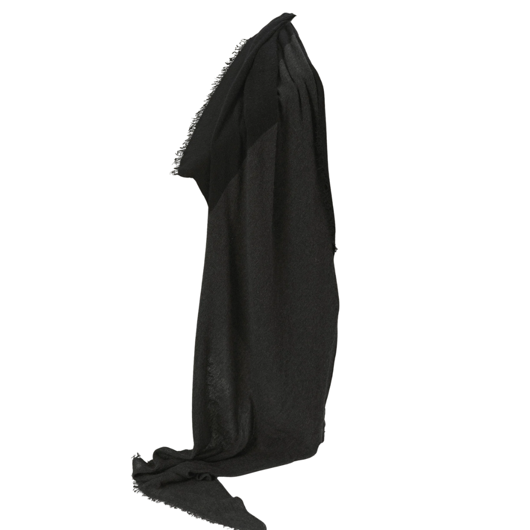 Love Duo Scarf in Charcoal & Black