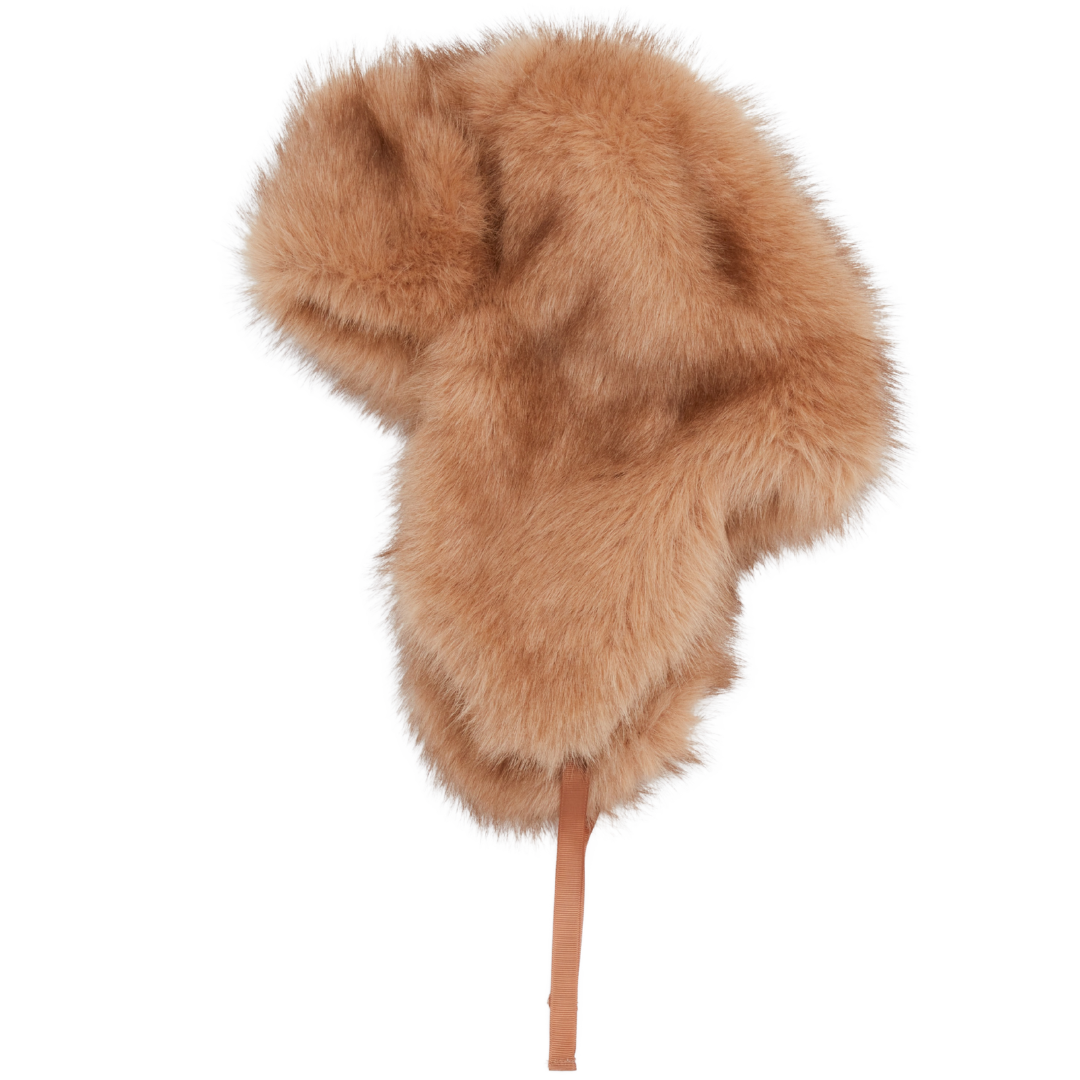 Mel Faux Fur Trapper Hat in Camel