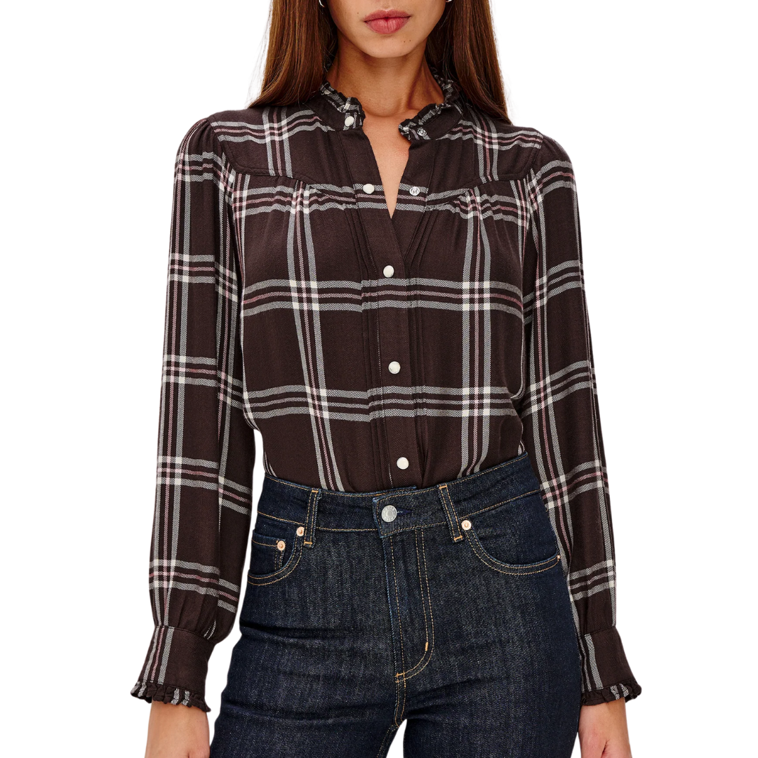 Alanna Shirt in Chocolate Napoleon