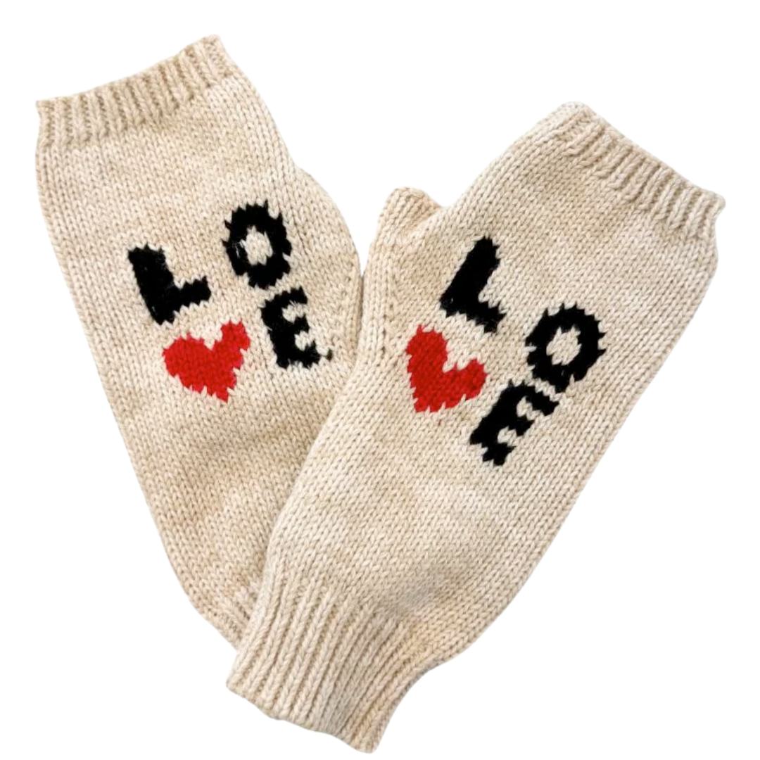 Love Squared Smittens in Natural