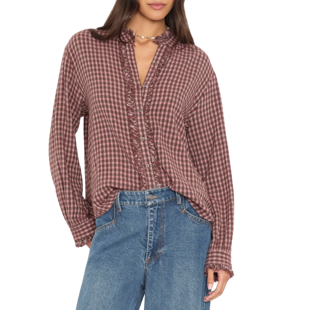 Amelie Shirt in Bourbon Rose