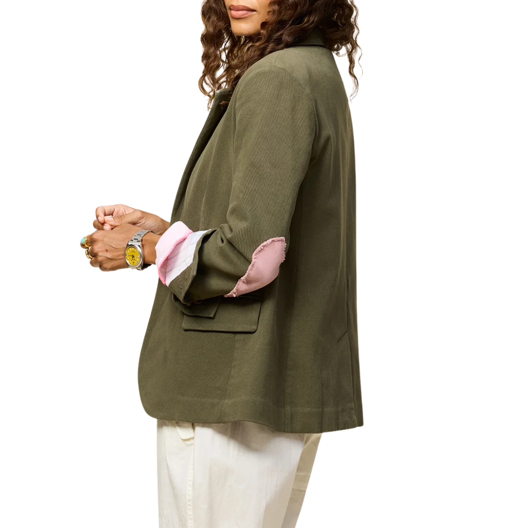 Workday Love Blazer in Army Green