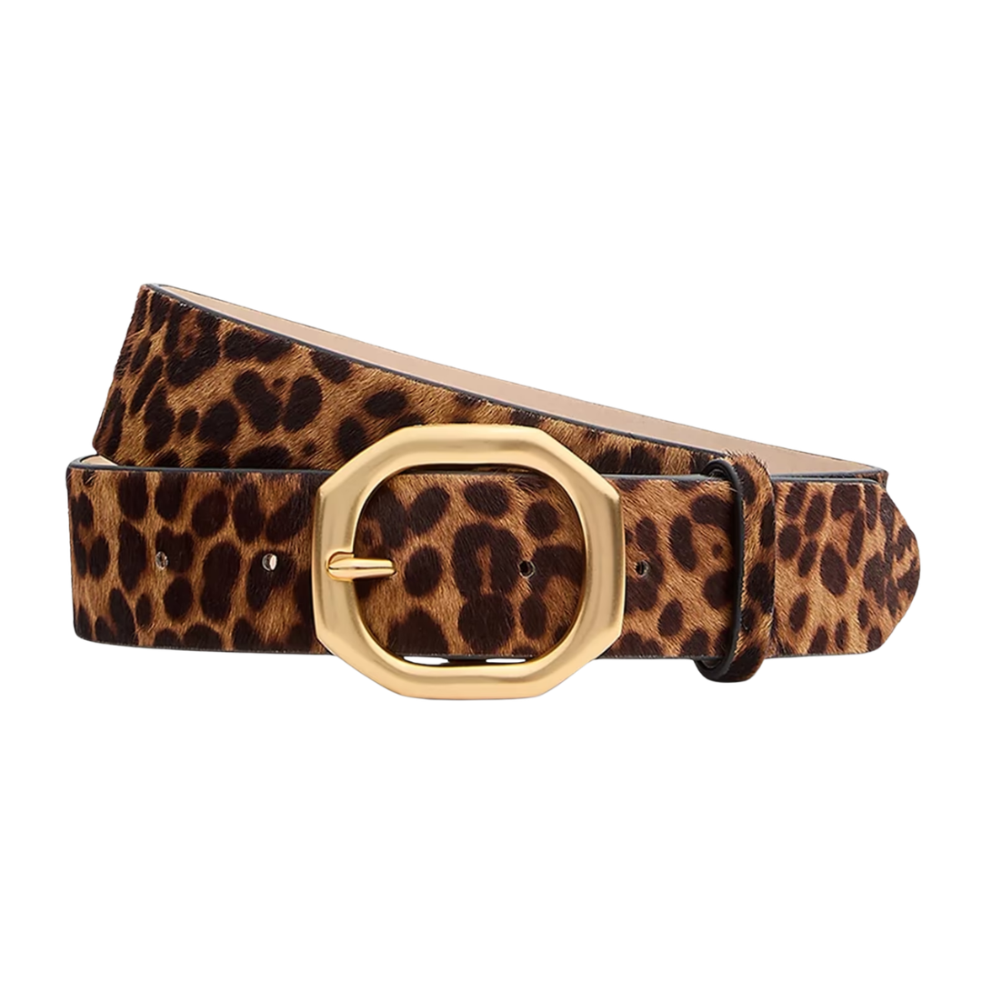Audrey Belt in Leopard Hair Calf