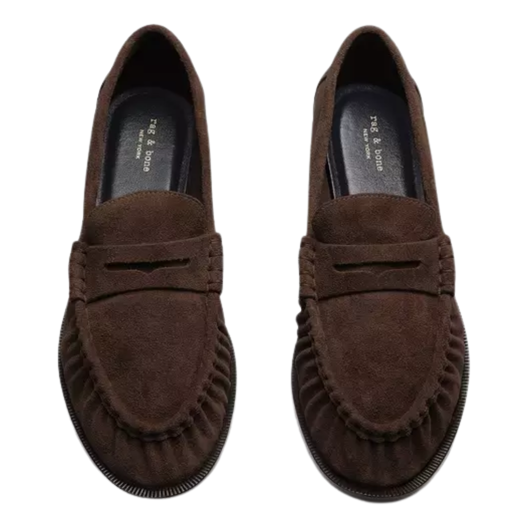 Lexi Suede Loafer in Dark Chocolate Suede