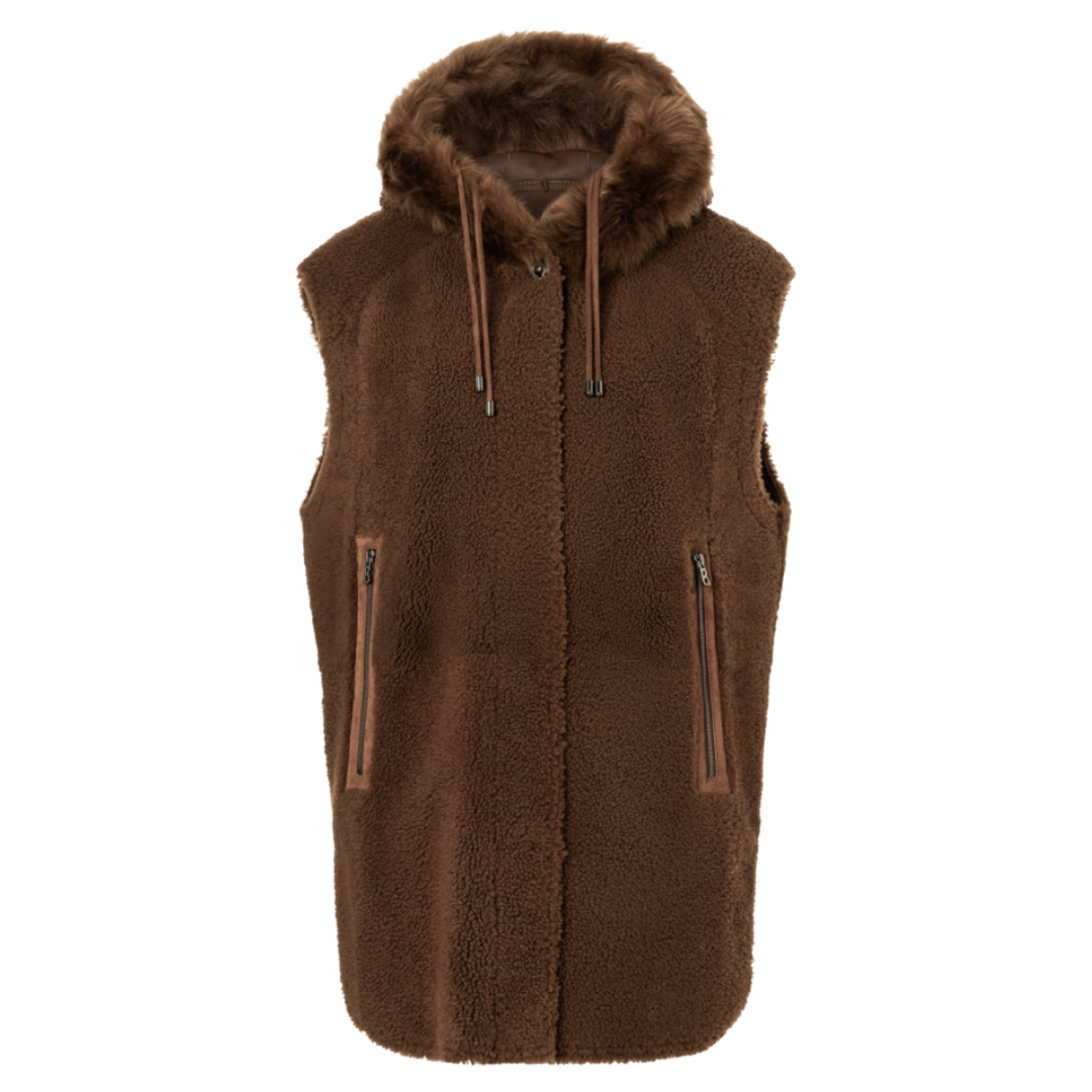 Giulia Vest in Brown