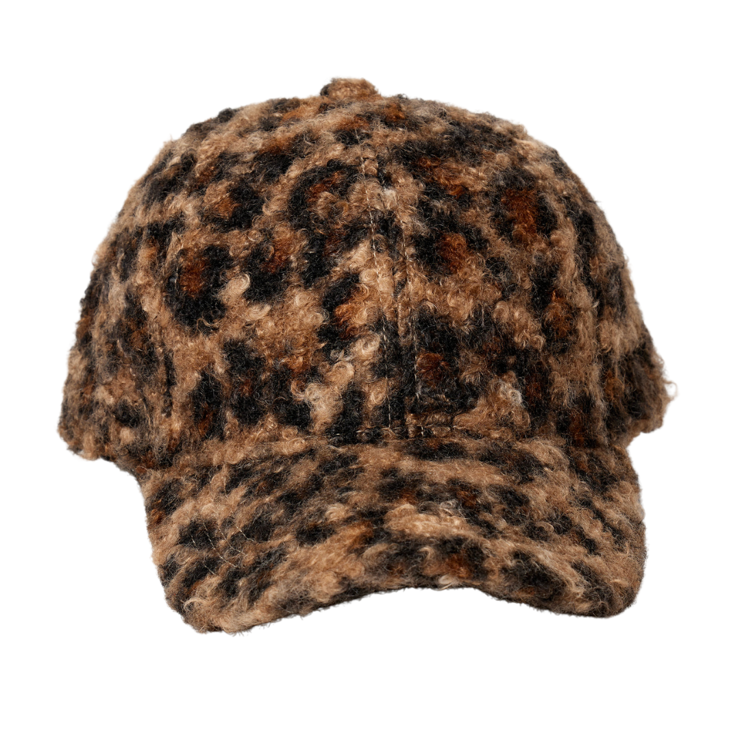 Novelty Sherpa Cap in Leopard