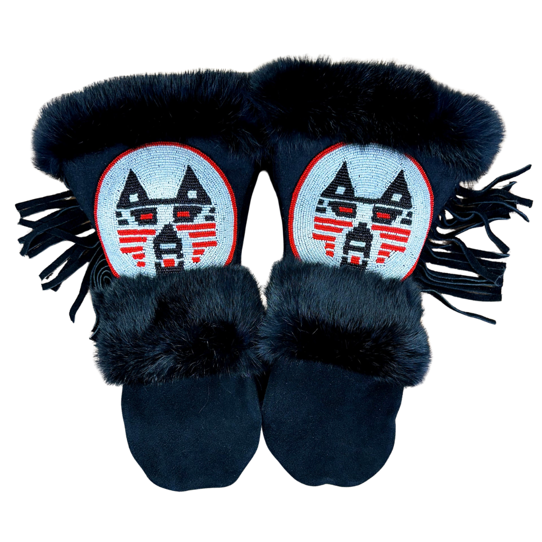 Soldierwolf Mittens in Black