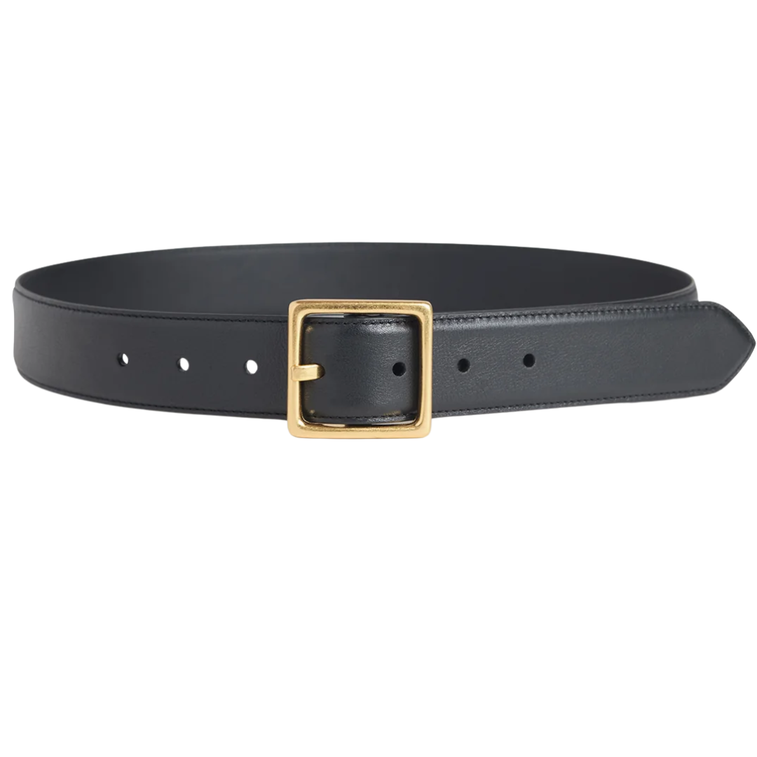 The Allie Belt in Black Antique Brass