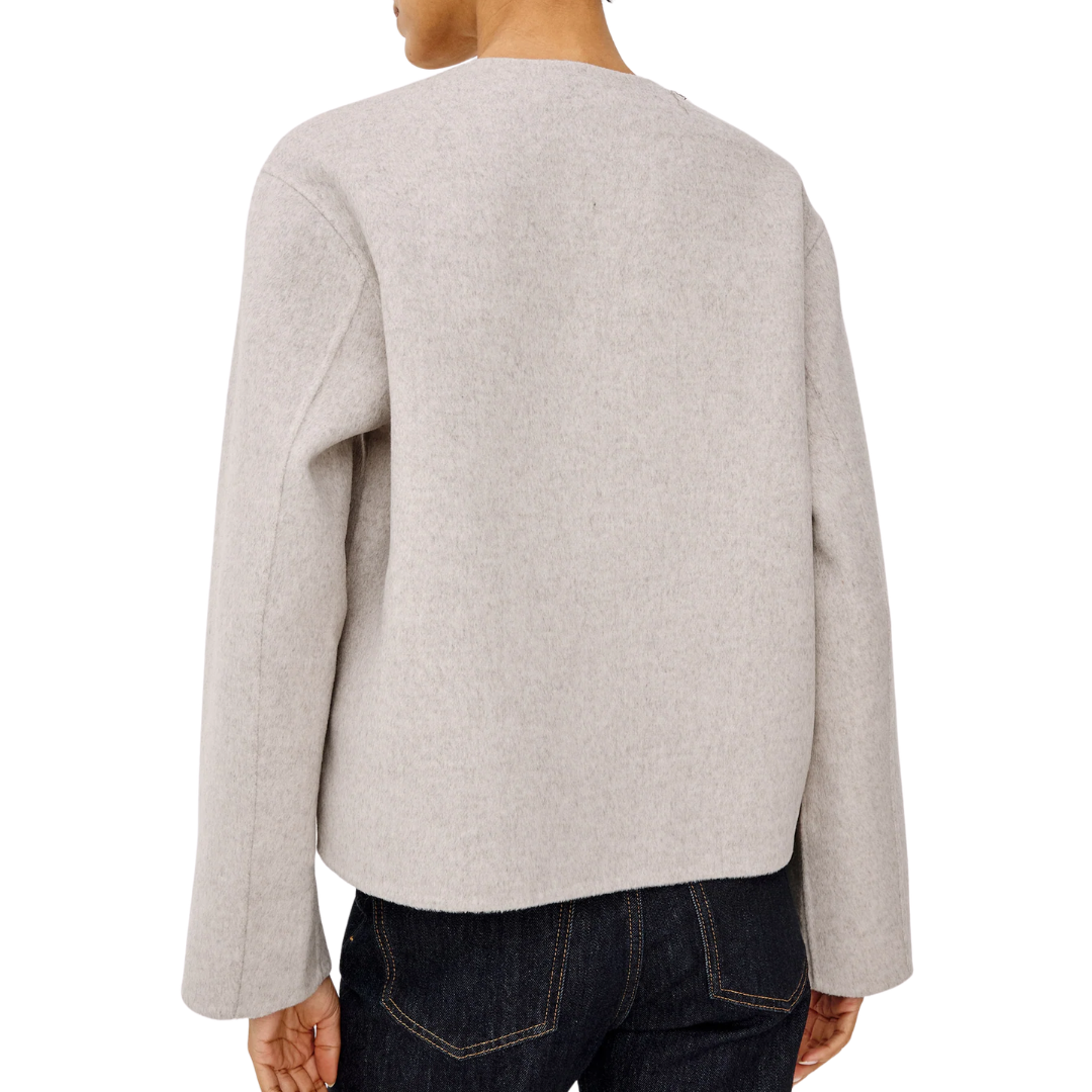 Deidre Jacket in Heather Oat