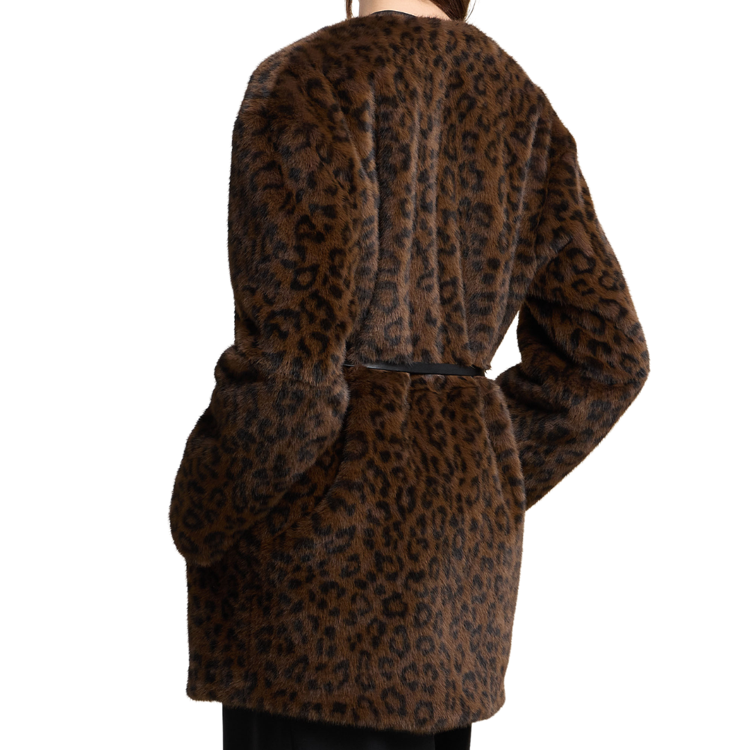 Marmont Luxe Faux Fur Jacket in Animal