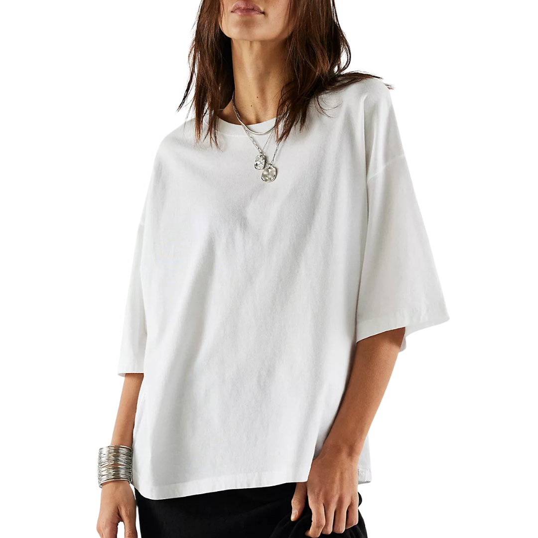 We The Free Perfect Oversized Tee in White
