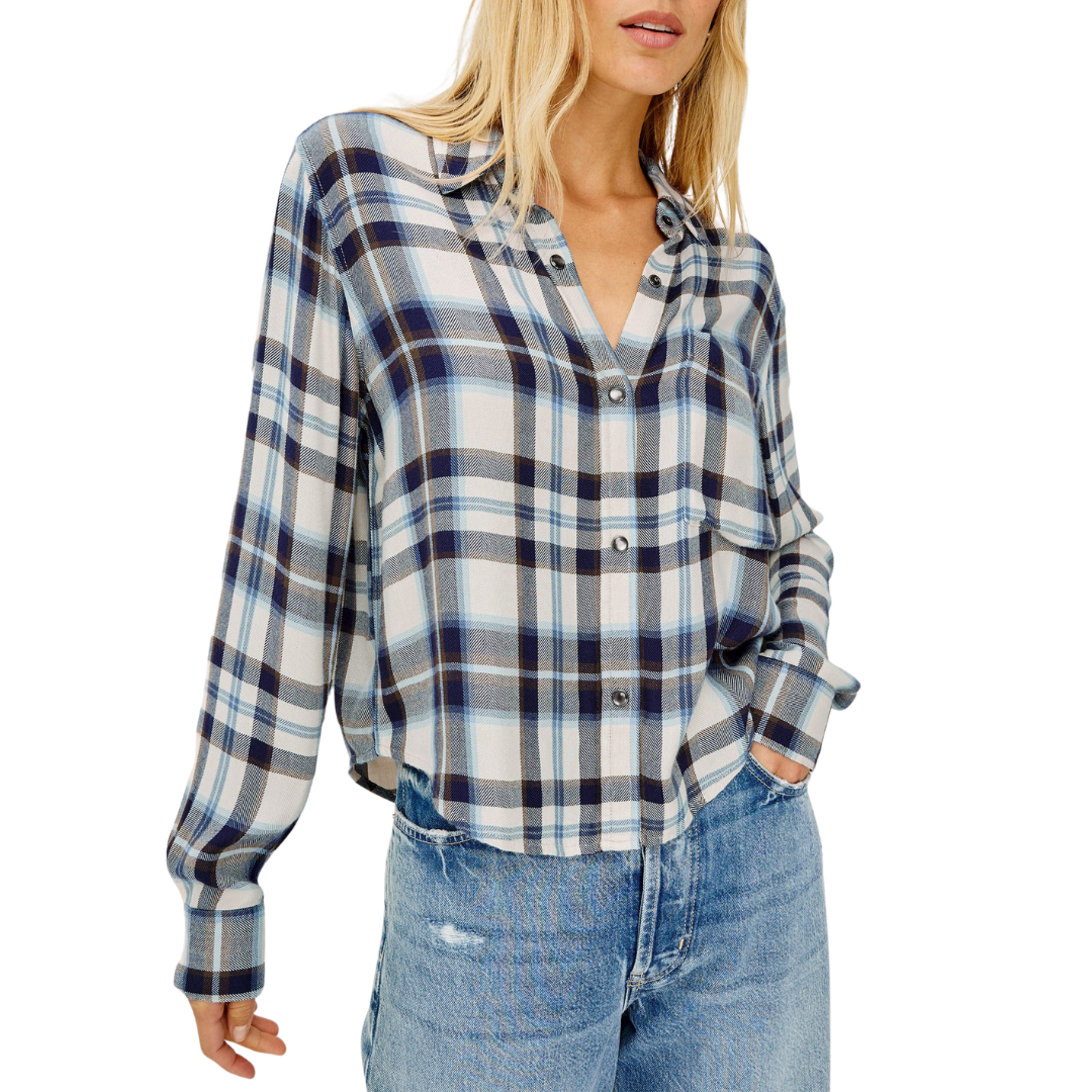 Malin Shirt in Ecru Midnight