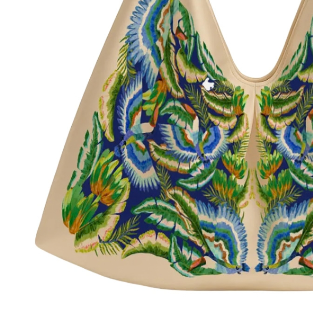 Satin Scarf Medium Bag in Sunny Paradise