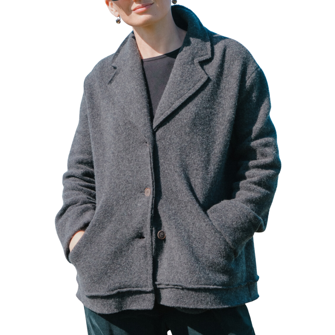 Wool/Cashmere Jacket in Grey