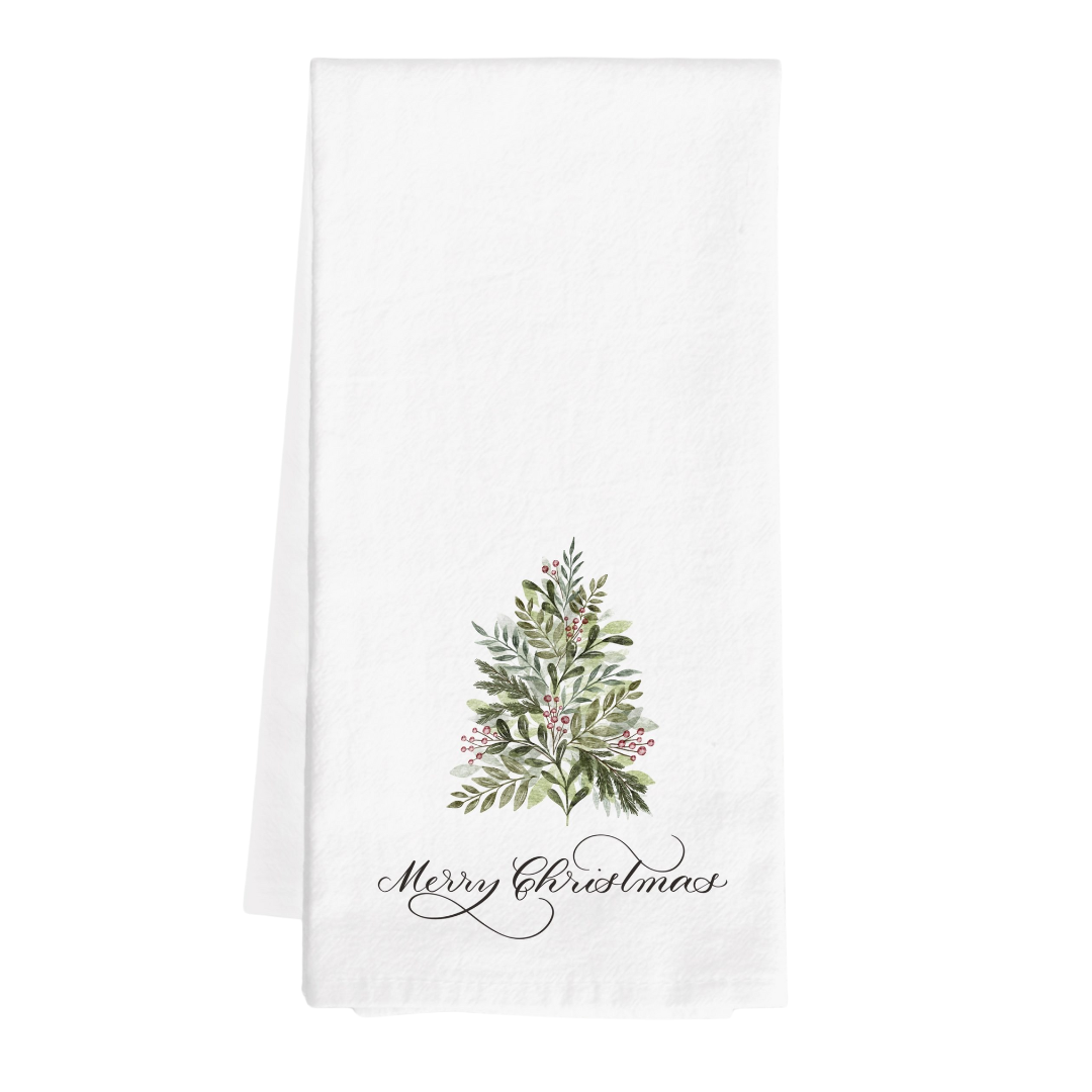 Merry Christmas Tea Towel