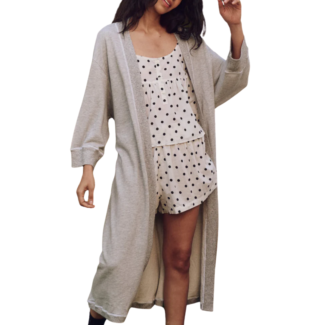 The Sweatshirt Robe in Light Heather Grey