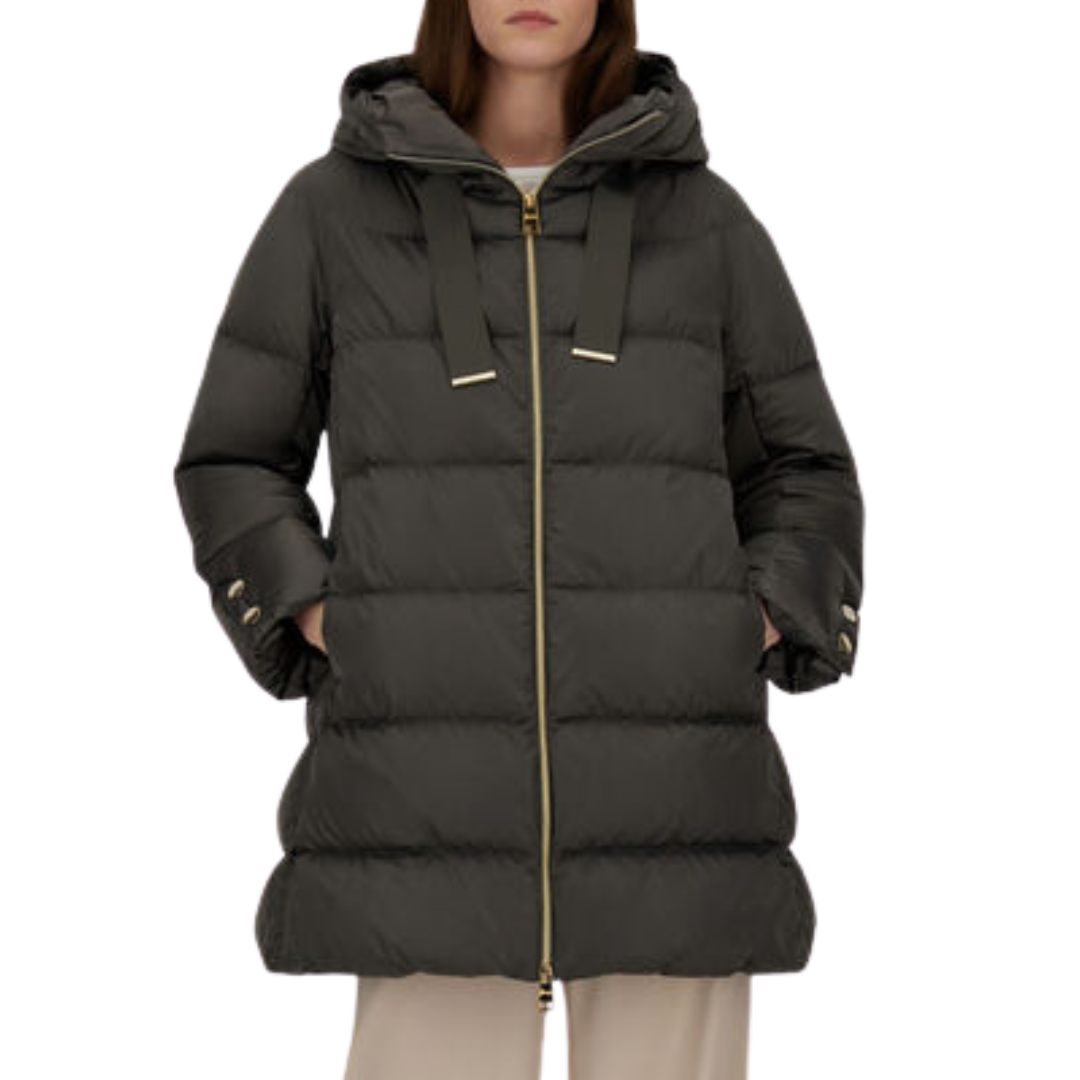 A-Shape Satin Jacket in Grey